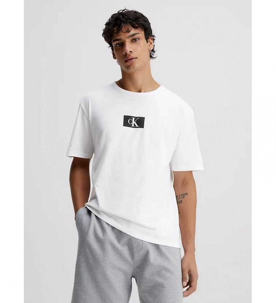 Camisa de descanso branca Calvin Klein