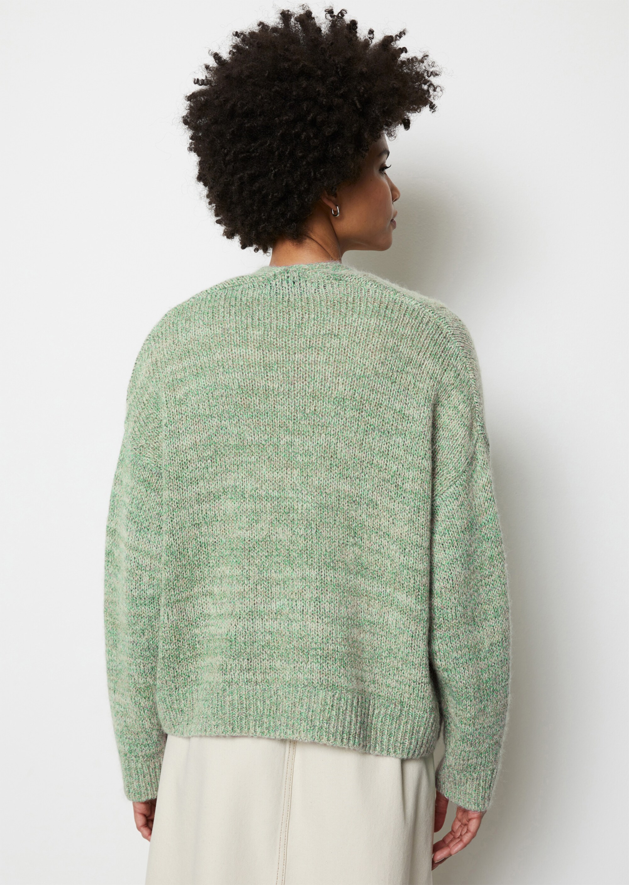 Cardigan relaxedmit softer Alpakawolle