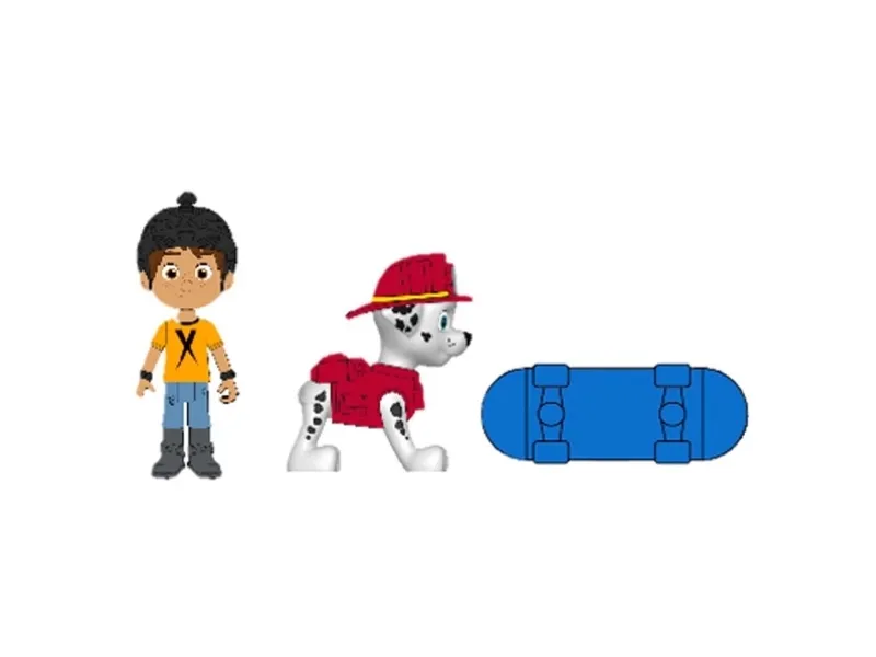 Paw Patrol Hero Pup - Daring Danny & Marshall