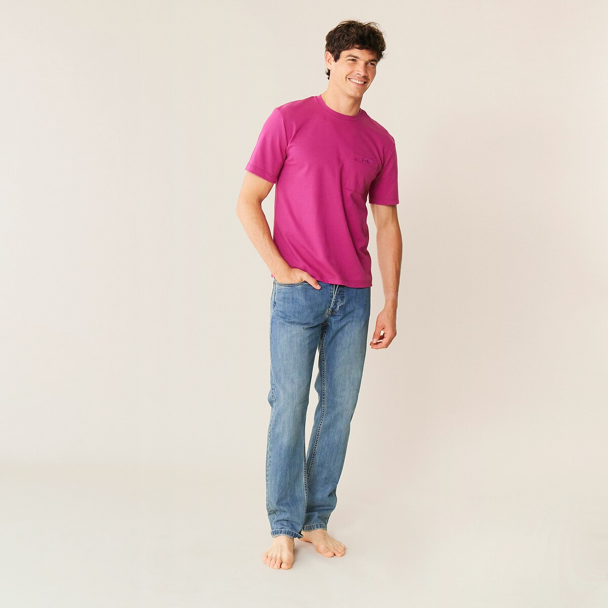 LE SLIP FRANCAIS<br>Camiseta de manga curta com bolso no peito