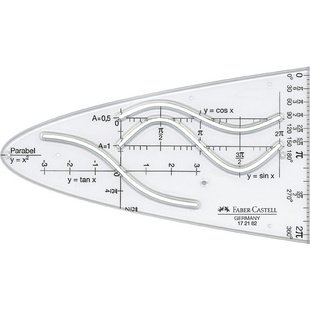 FABER-CASTELL Parabole, transparent, plastique