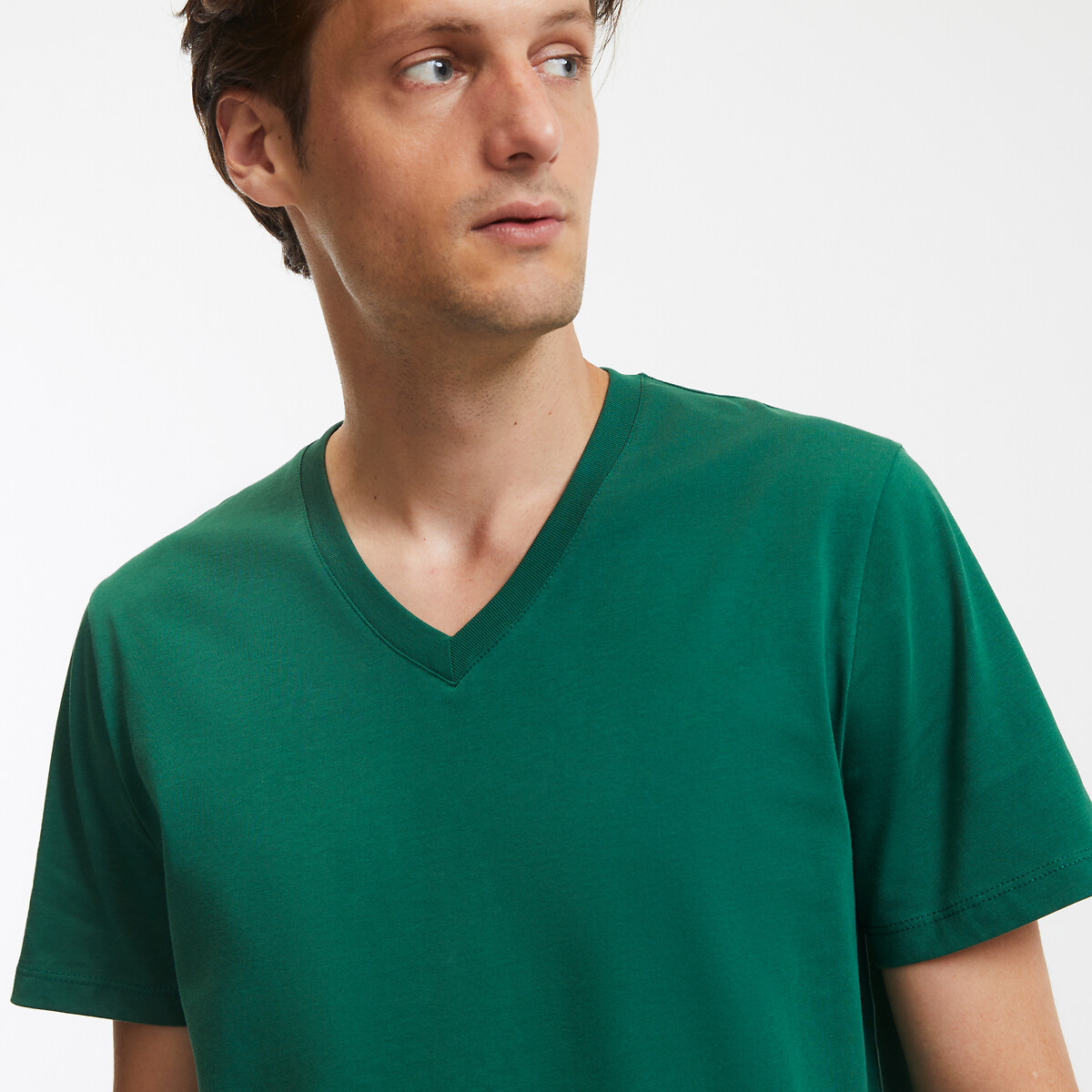 COLEÇÃO LA REDOUTE<br>Camiseta de manga curta com decote em V