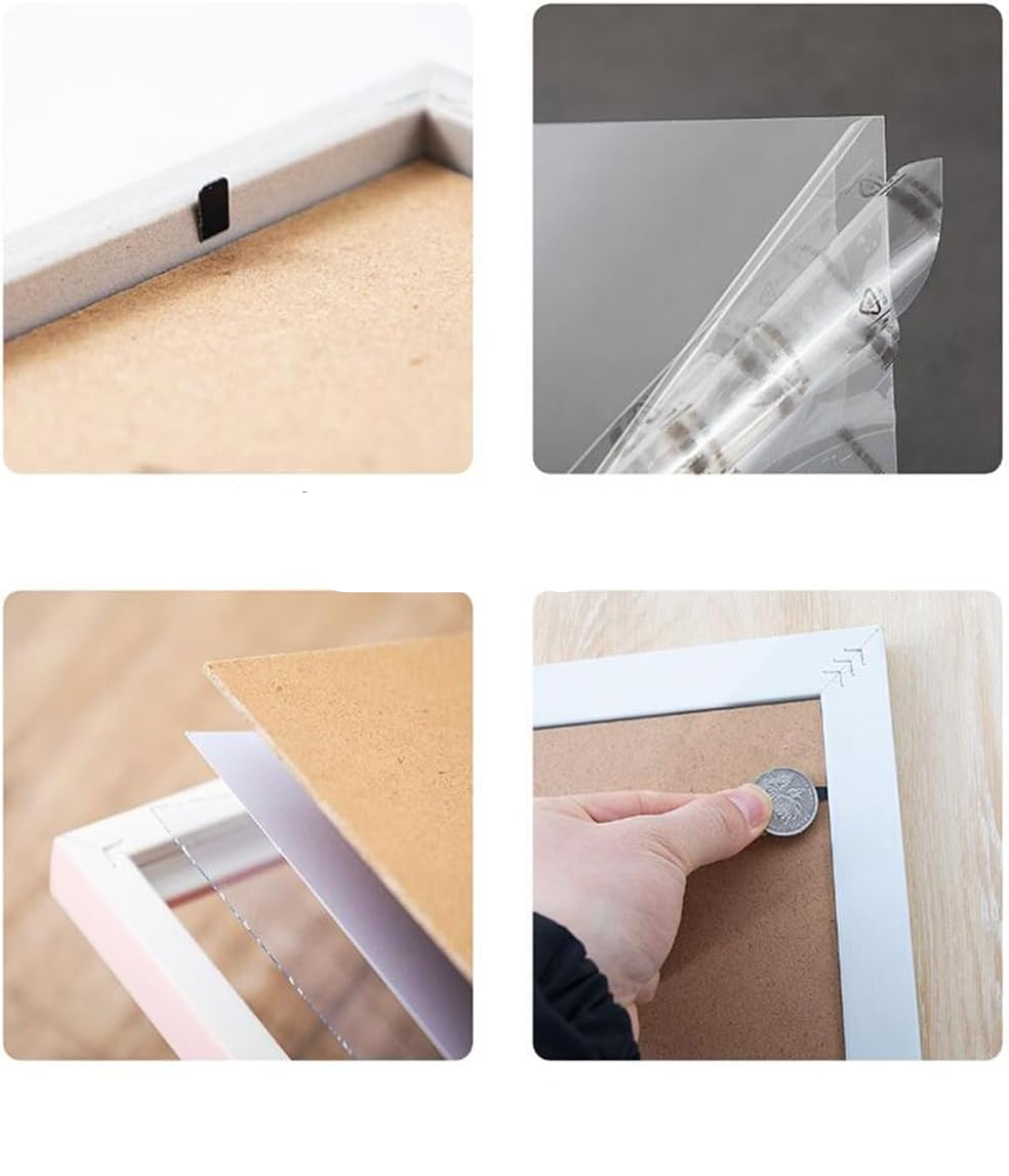 (21x15.5cm) Holz Bilderrahmen Home Deko Fotorahmen für 7