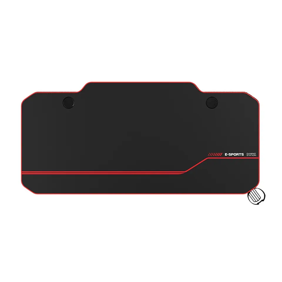 Gaming bureau zwart/rood - Elektrisch verstelbaar - 140x66 cm