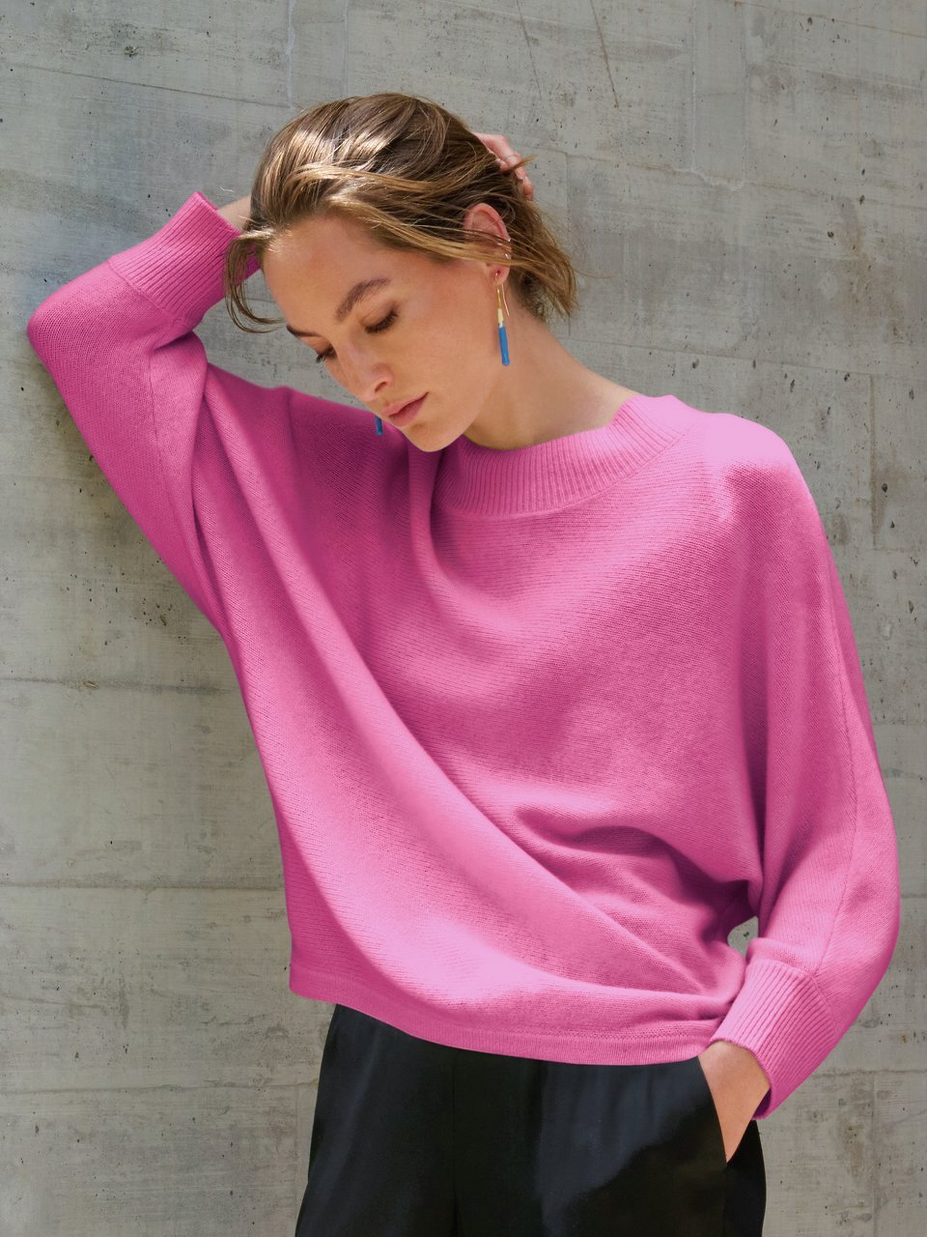 Rundhals-Pullover aus 100% Premium-Kaschmir