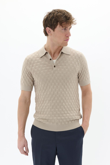 Matinique taupe heren polo