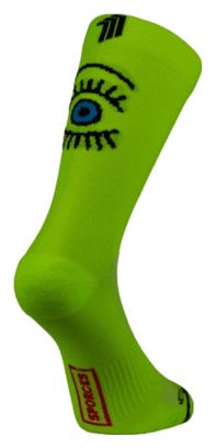 Chaussettes Sporcks Eye Jaune
