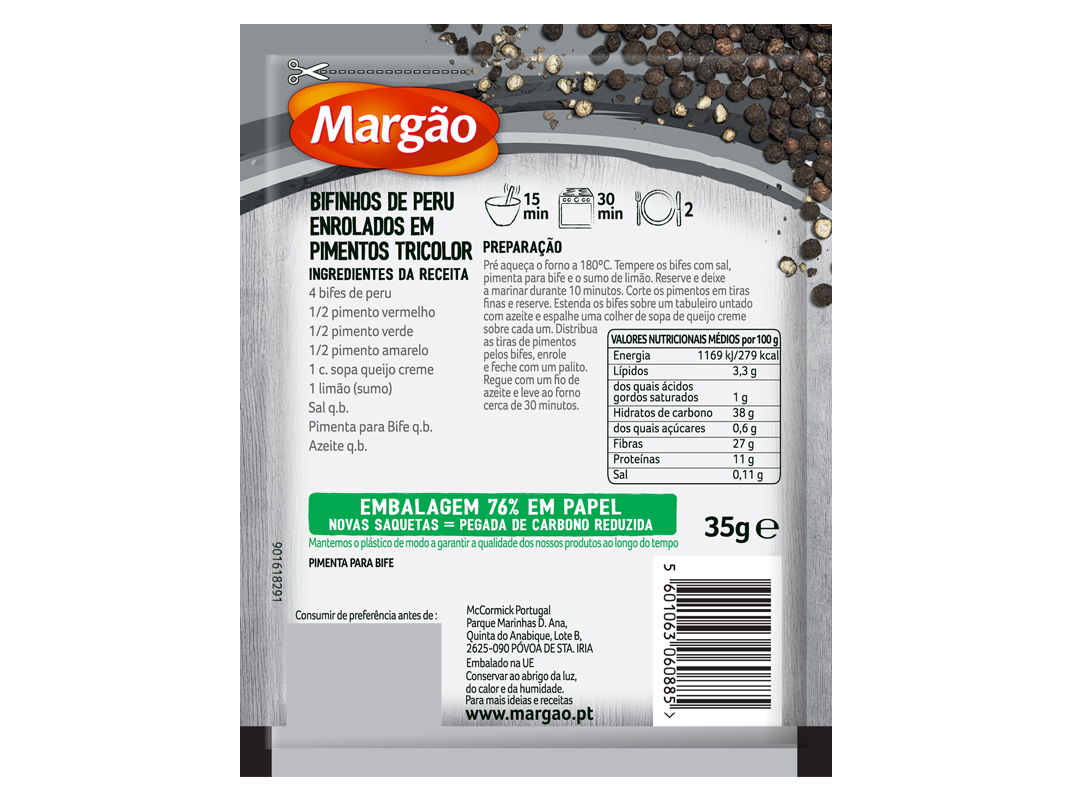 PIMENTA MARGÃO P/ BIFE 35G
