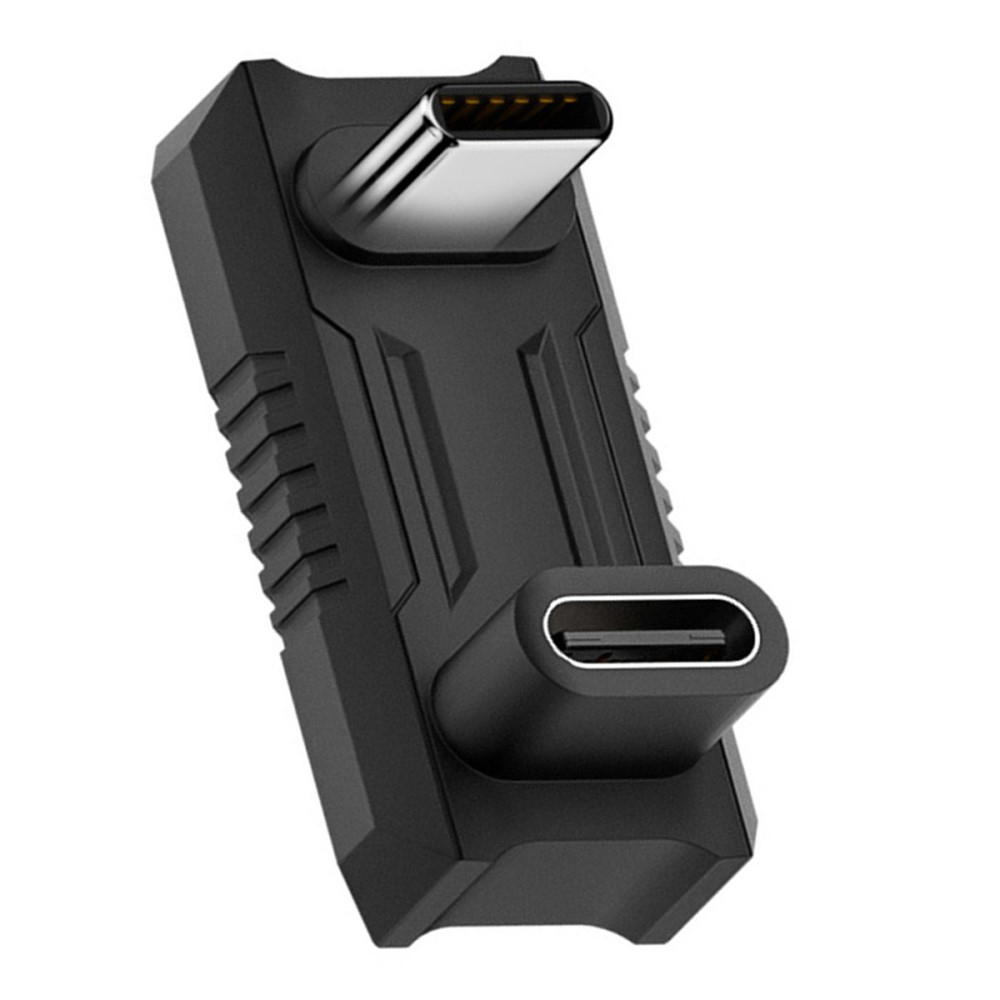 (140W) Steam Deck / OLED / Asus ROG Ally USB C auf USB C Lade und Daten Adapter Stecker 360 Grad-Winkel (8K@60Hz) - Schwarz