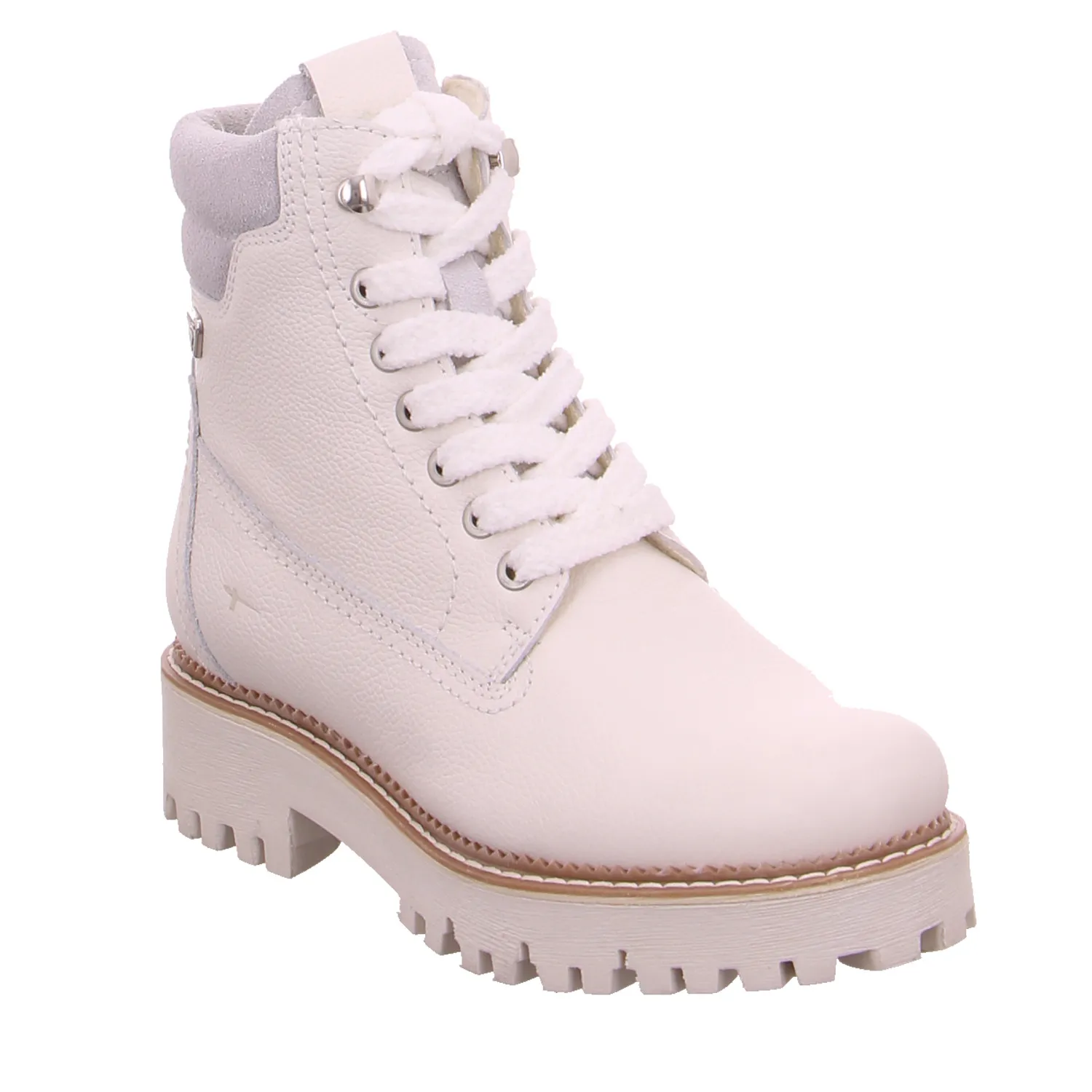 TAMARIS Boot Offwhite Leder  mit Primaloft