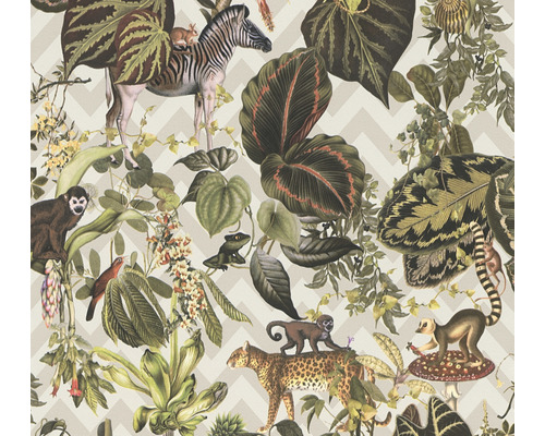 Vliesbehang 37990-3 Michalsky 4 - Verandering is goed jungle beige groen