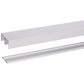 StoreMax rail metaal wit t.b.v. R40/R60 240x8,1x4,1 cm