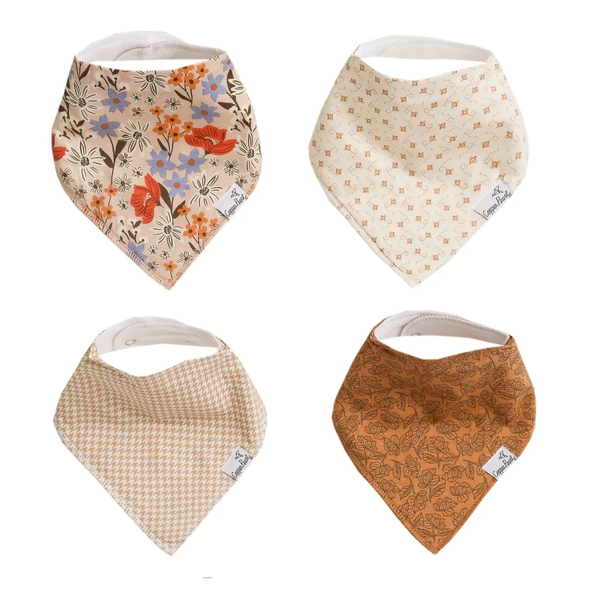 Copper Pearl Bavoirs Paquet de 4 - Eden