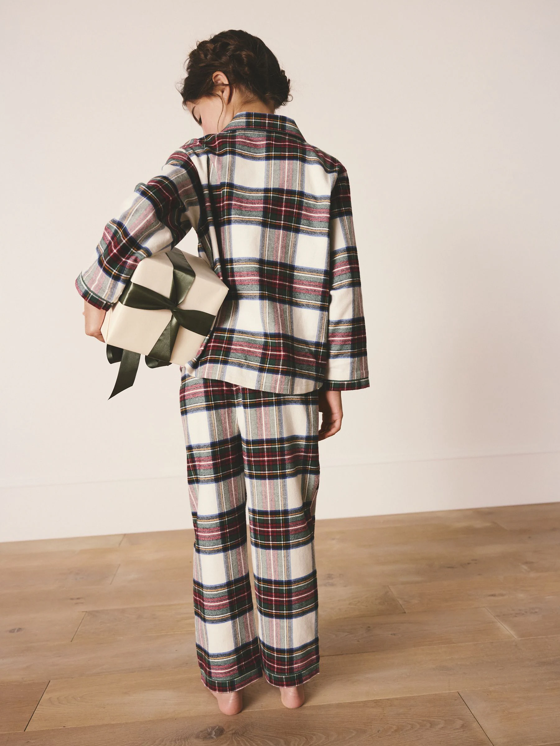 Rood/wit geruit - Matching Family - Kerstpyjama met knoopsluiting (9mnd-16jr)