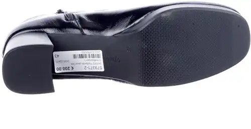 245502 PieSanto zwart lak - maat 45 enkellaars zwart lak - maat 45 Calandschoen