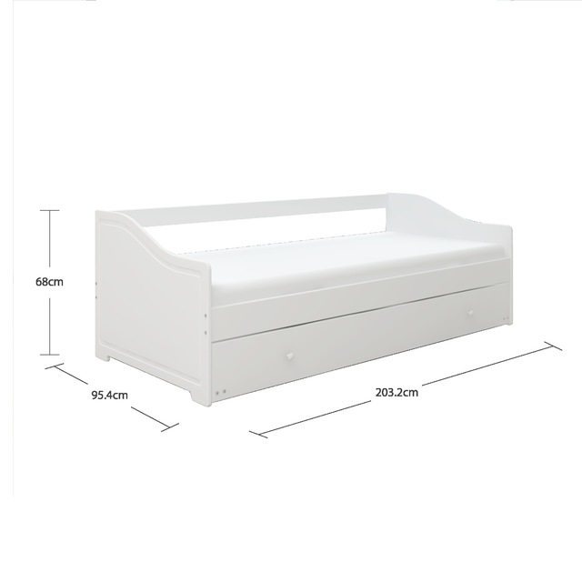 Home affaire Daybett »Arlo, inklusive 2 Matratzen + Lattenroste, Jugendbett, Gästebett,« Set, Daybett inklusive 2-ter Schafgelegenheit, 2 Lattenroste, 2 Matratzen, 5 Stk. tlg. 2 Schlafplätze, als Sofa nutzbar, Komplettbett