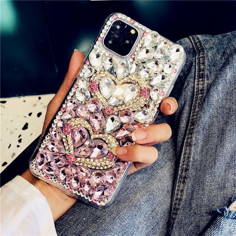 Mobby - Strass-telefoonhoesje voor iPhone en Samsung