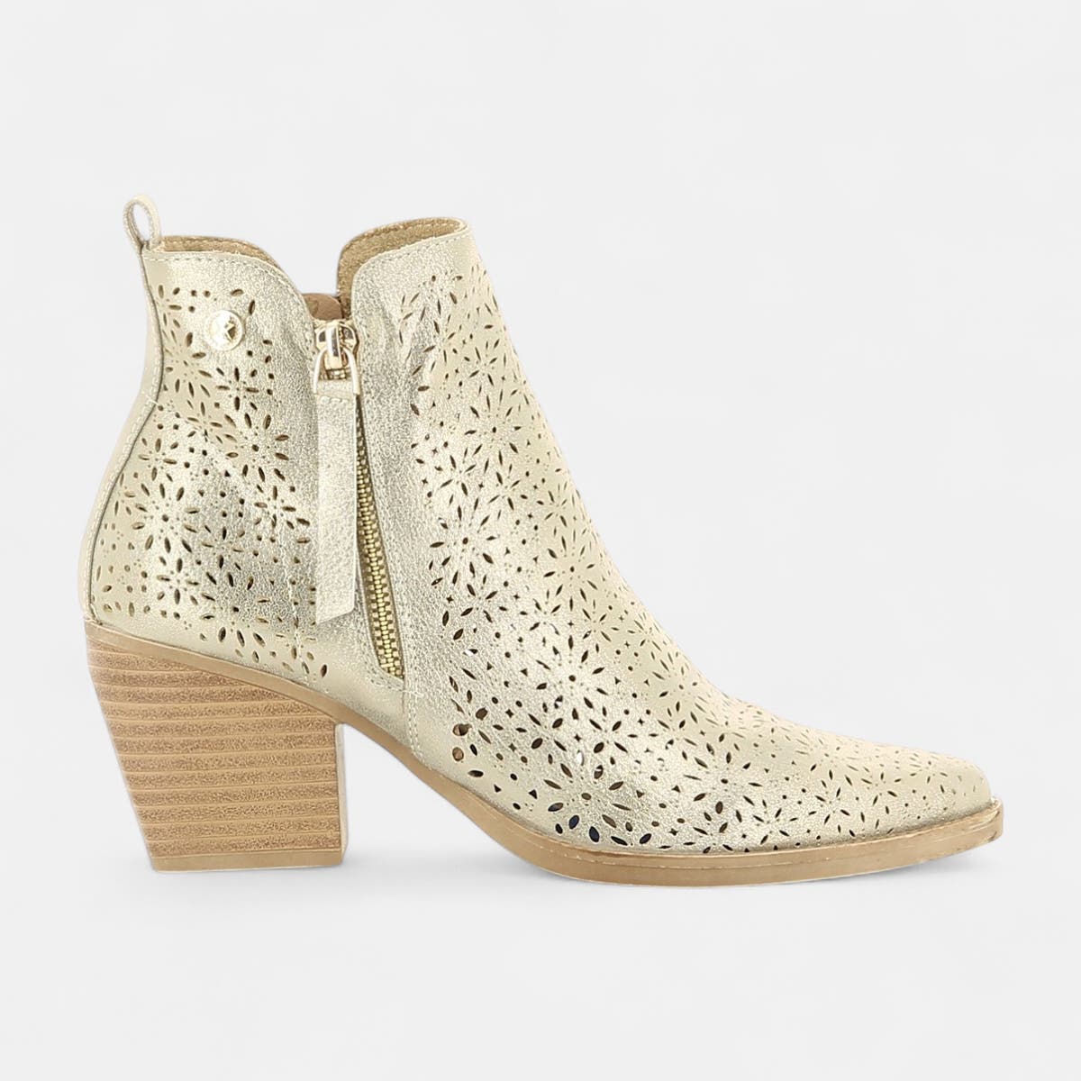 Bottines à talon Femme or