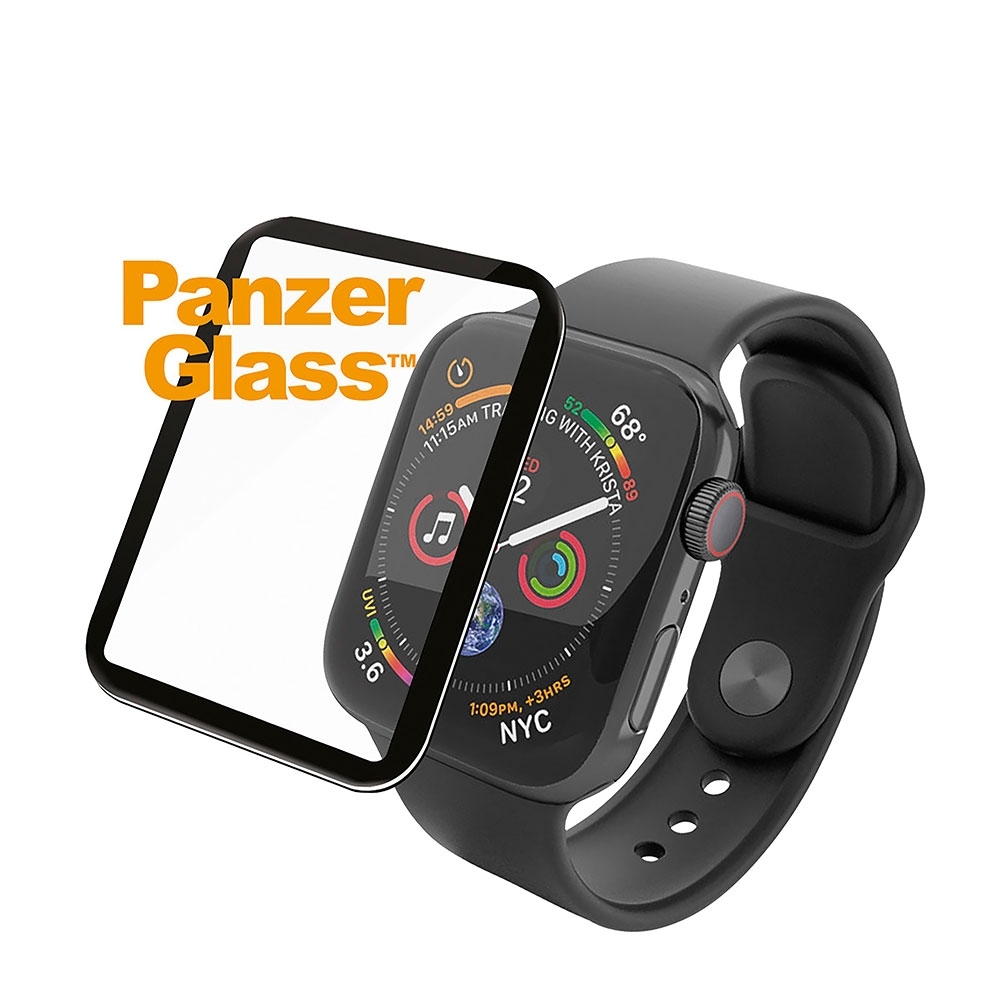 Apple Watch (40mm) Panzer Glas Displayschutz mit Rahmen (2016) - Schwarz