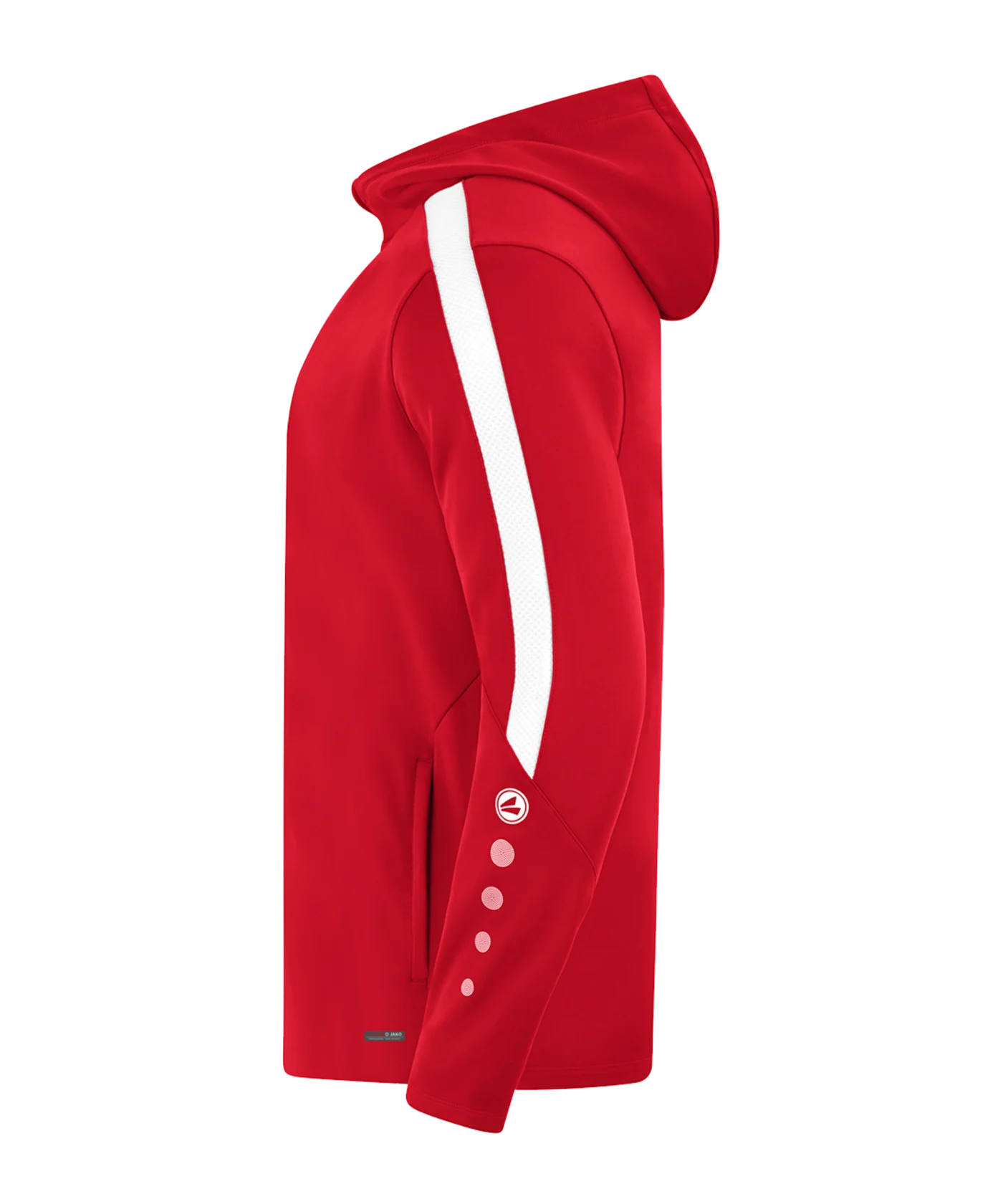 JAKO Power Kapuzenjacke Kids Rot Weiss F100