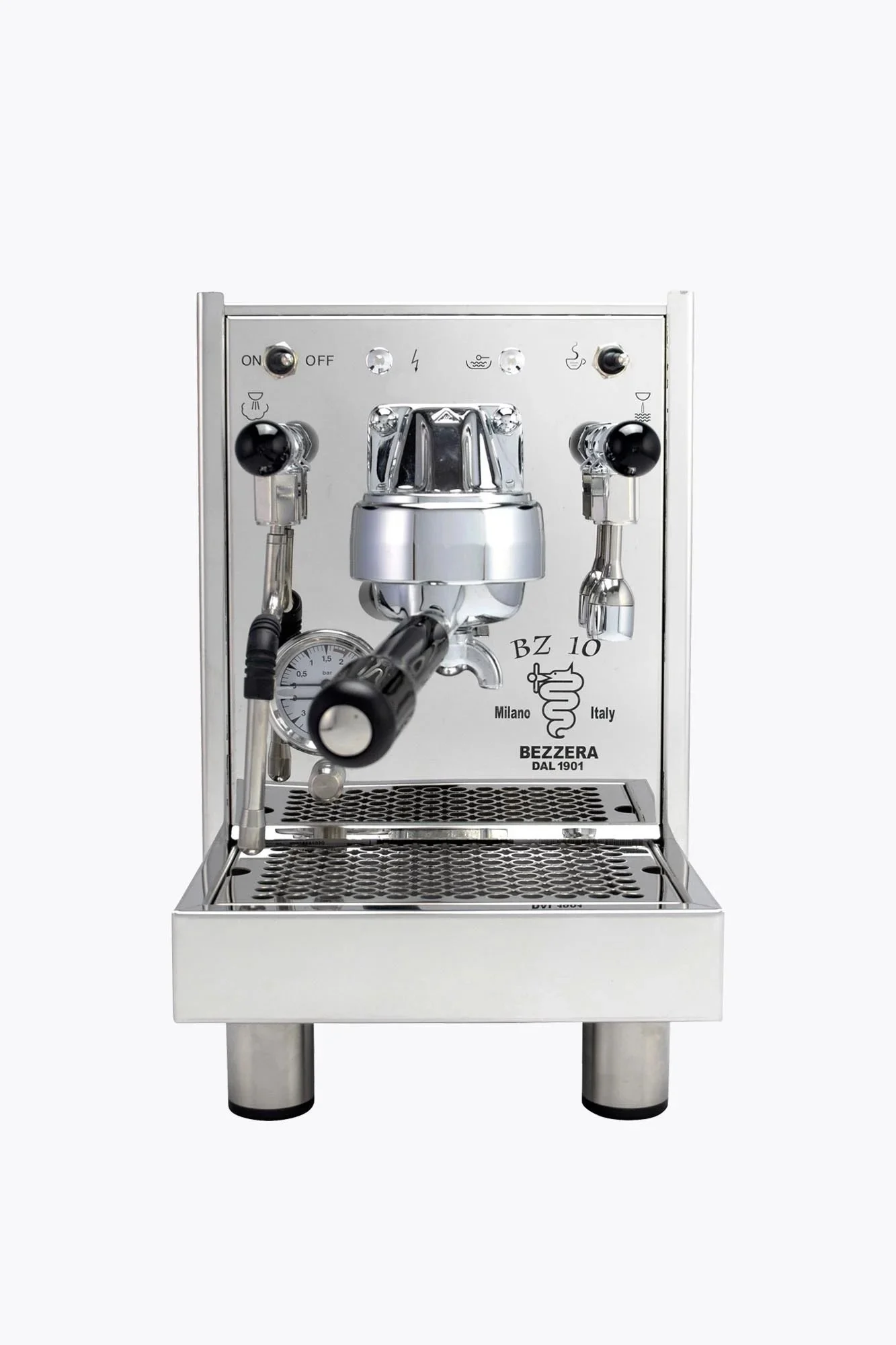 Bezzera BZ10S + Eureka Mignon Silenzio 16CR,Chrom im Barista Set