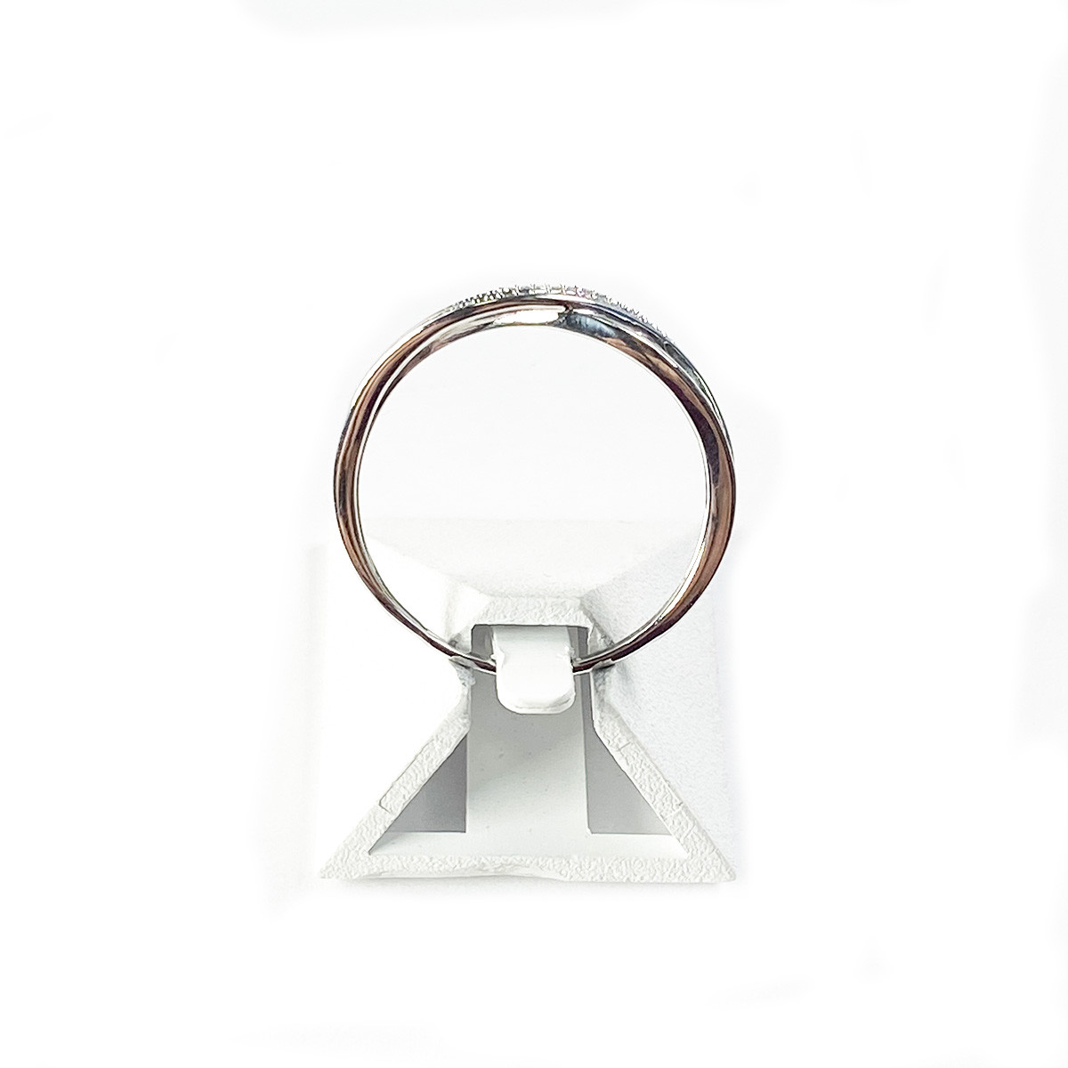 Bague d'occasion or 375 blanc diamants