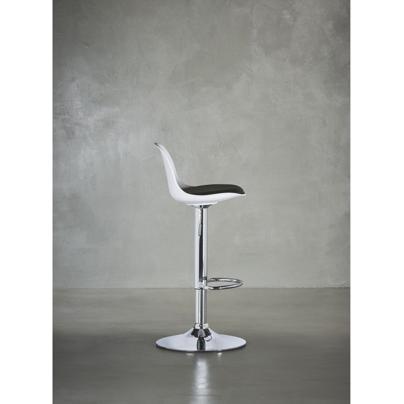 Tabouret réglable Kocy - pied chromé