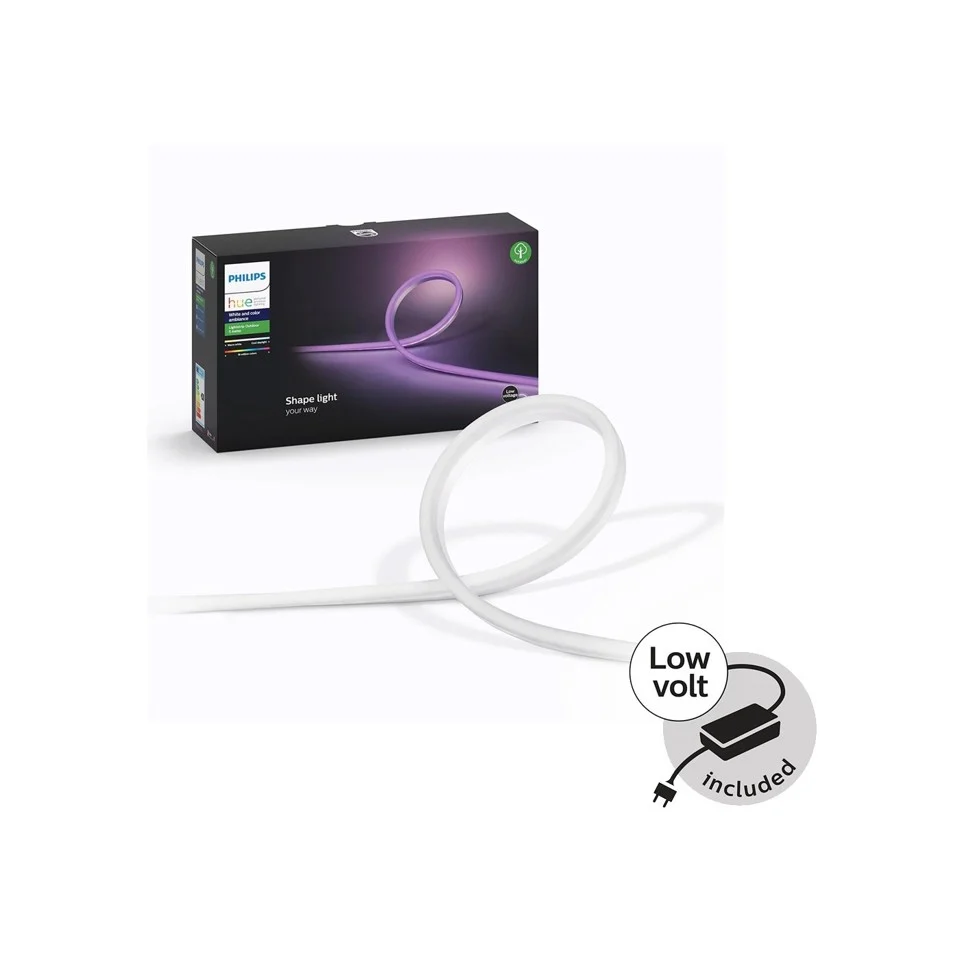Philips Hue - Lightstrip Outdoor 5m & 2m - White & Color Ambiance - Bundle
