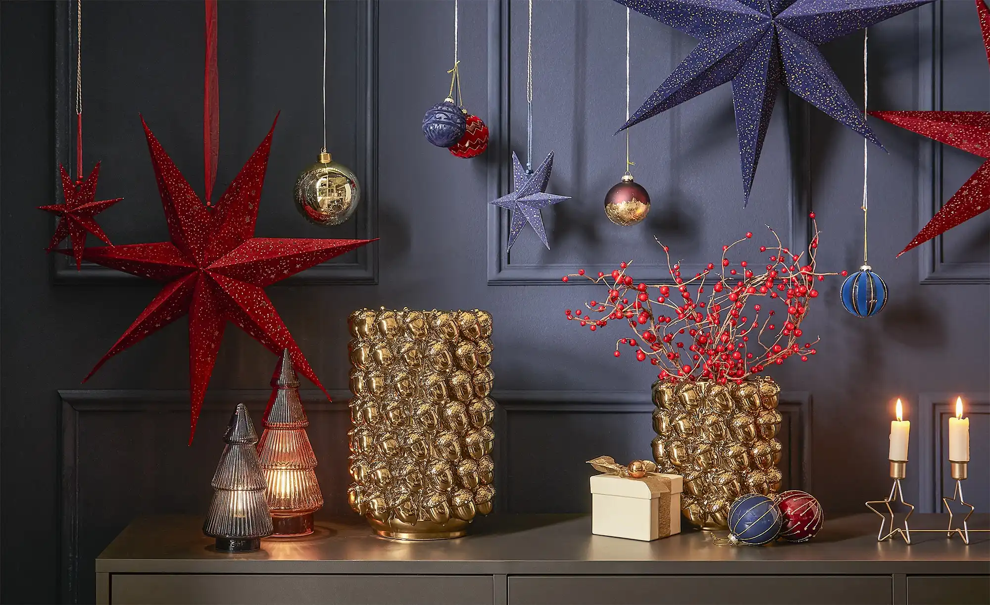 HOME STORY LED Glastannenbaum