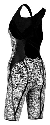 Michael Phelps Maillot De Bain Dos Ouvert Matrix EU Noir Gris Foncé Femme