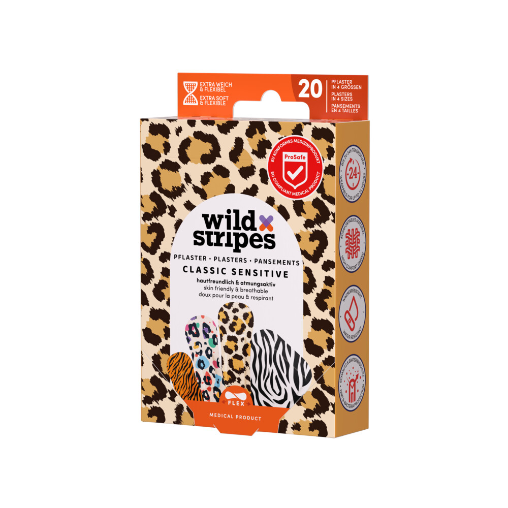 Wild Stripes Pleisters Classic Sensitive Animal20 stuks