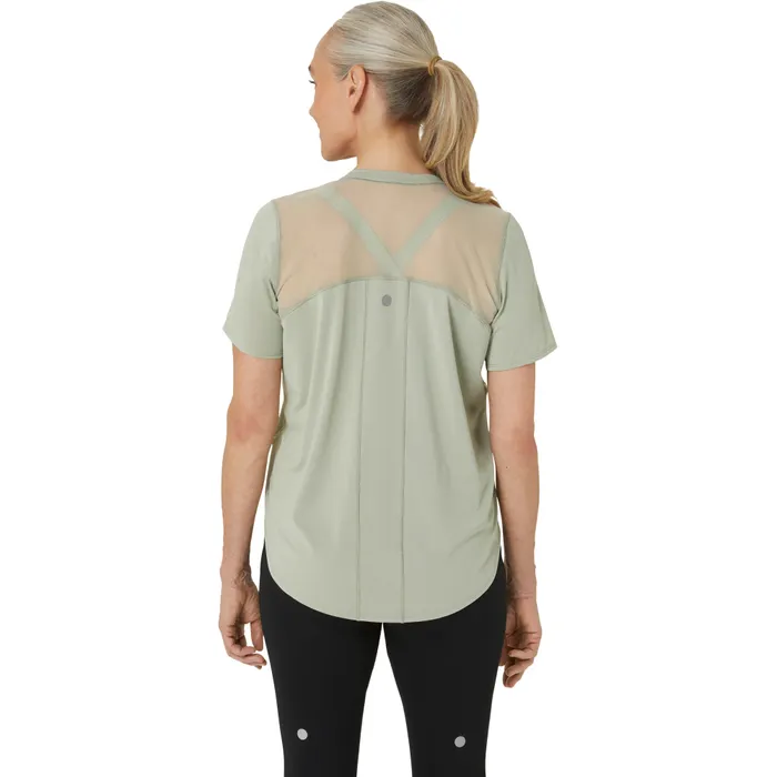 Asics Road SS V-neck Shirt Dames