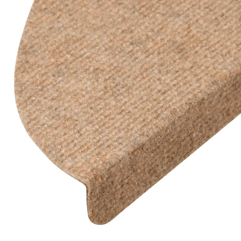 vidaXL - Trapmat - Beige - Stof - 56 x 17 x 3 cm - 10 stuks