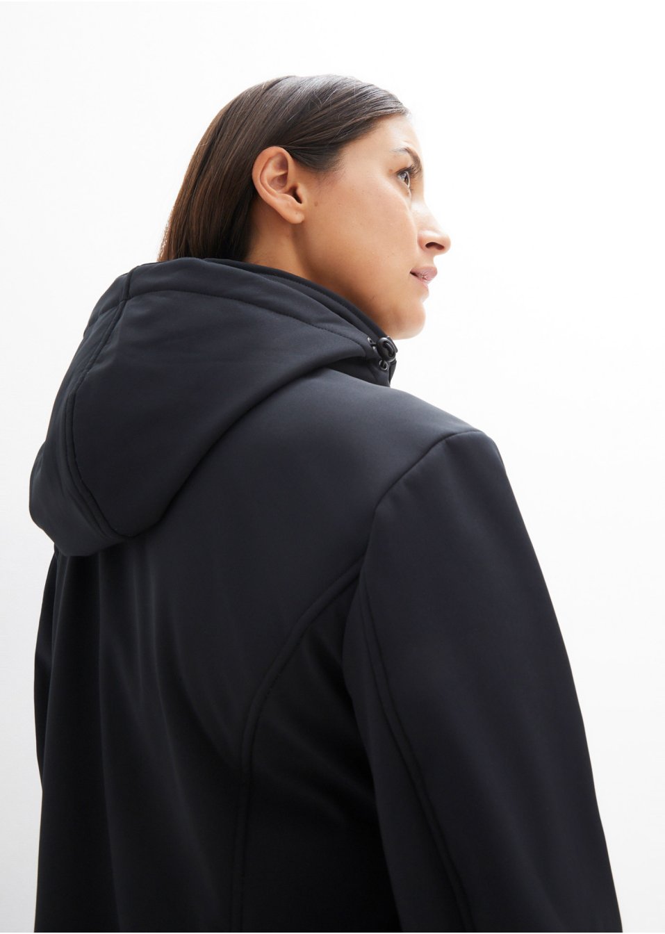 Veste longue softshell fonctionnelle avec polaire peluche