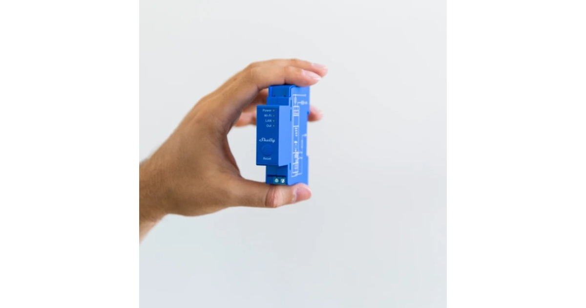 ShellyWave Pro 1 relais  (Blauw)