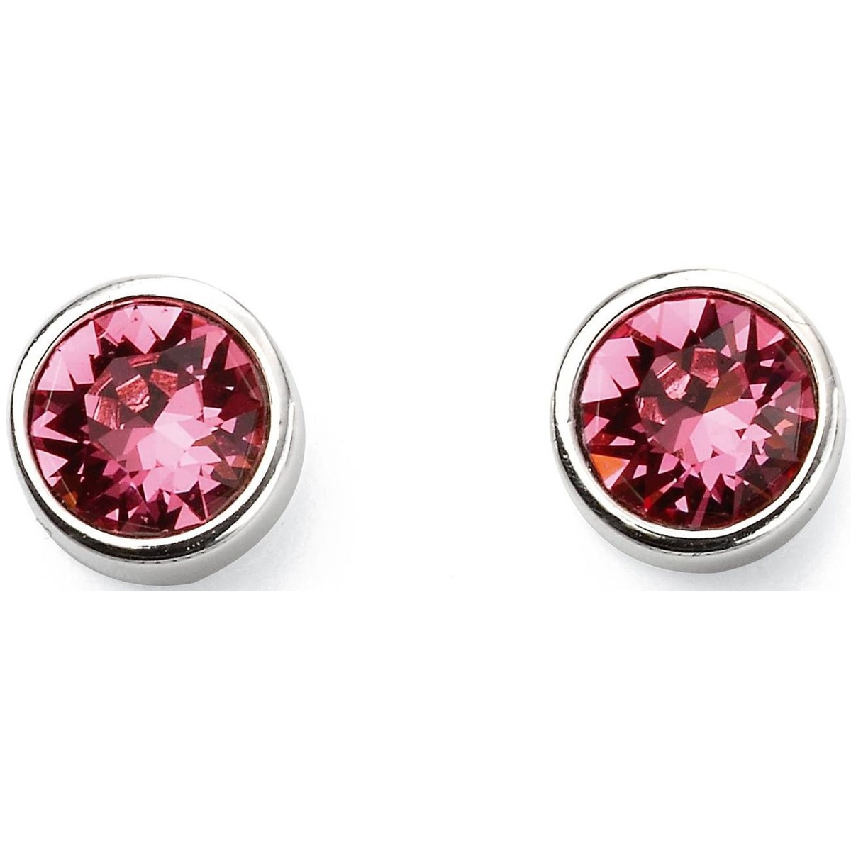 Boucle d'oreille pierre d'octobre en argent 925/1000