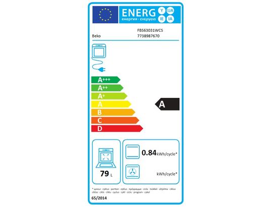 BEKO - Cuisiniere mixte FBS63031WCS