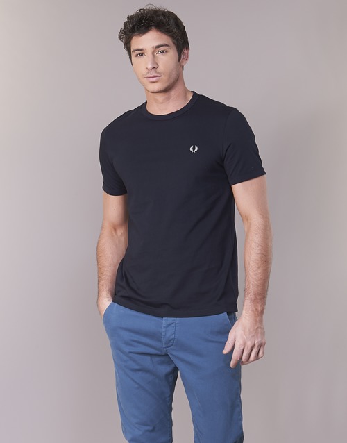Fred Perry - RINGER T-SHIRT - Marine