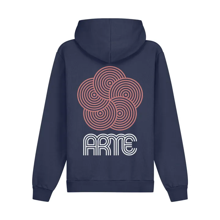 Arte Antwerp Hoodie Circle Flower | Bleu marine