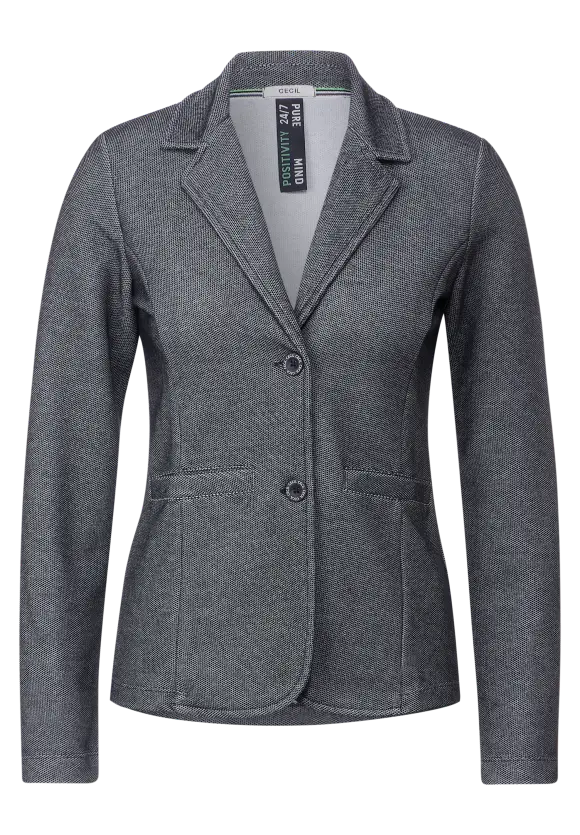 Piqué Blazer - universal blue melange