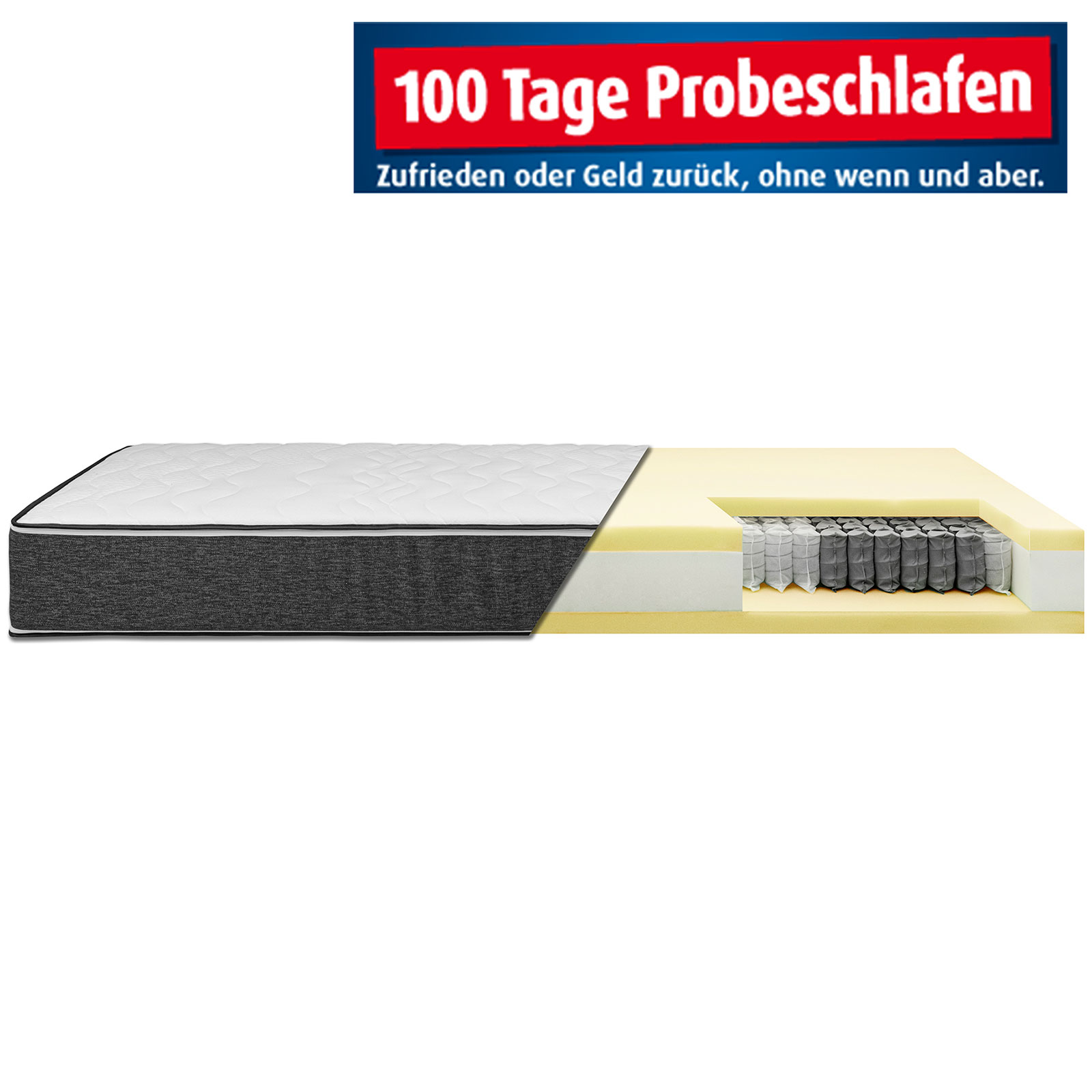 Micro-Taschenfederkernmatratze ACCORD 1000 LIFE - H2 - 90x190 cm