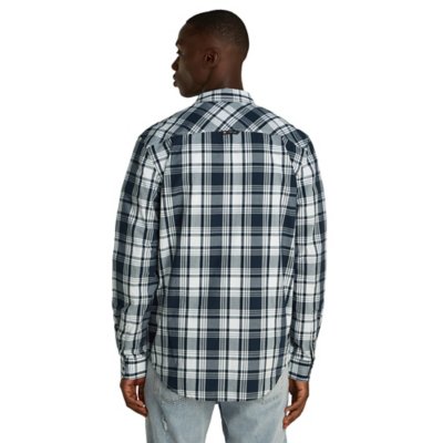 Chemise à manches longues homme Tjm Poplin check TOMMY HILFIGER