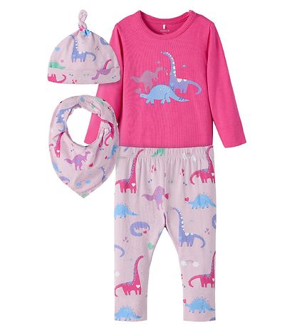 Name It S?t - Body/Bukser/Hue/Hagesm?k - NbfBaba - Fuchsia Purpl