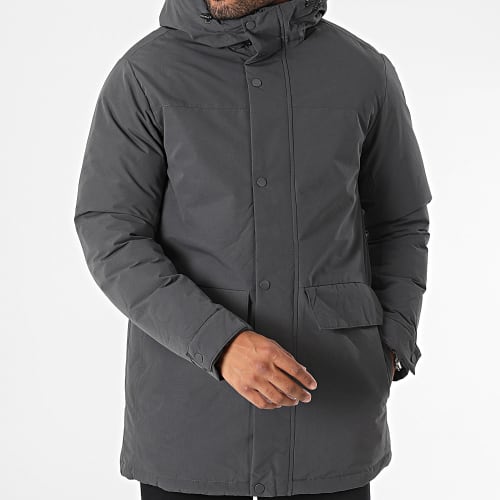 Parka Capuche Champ Gris Anthracite