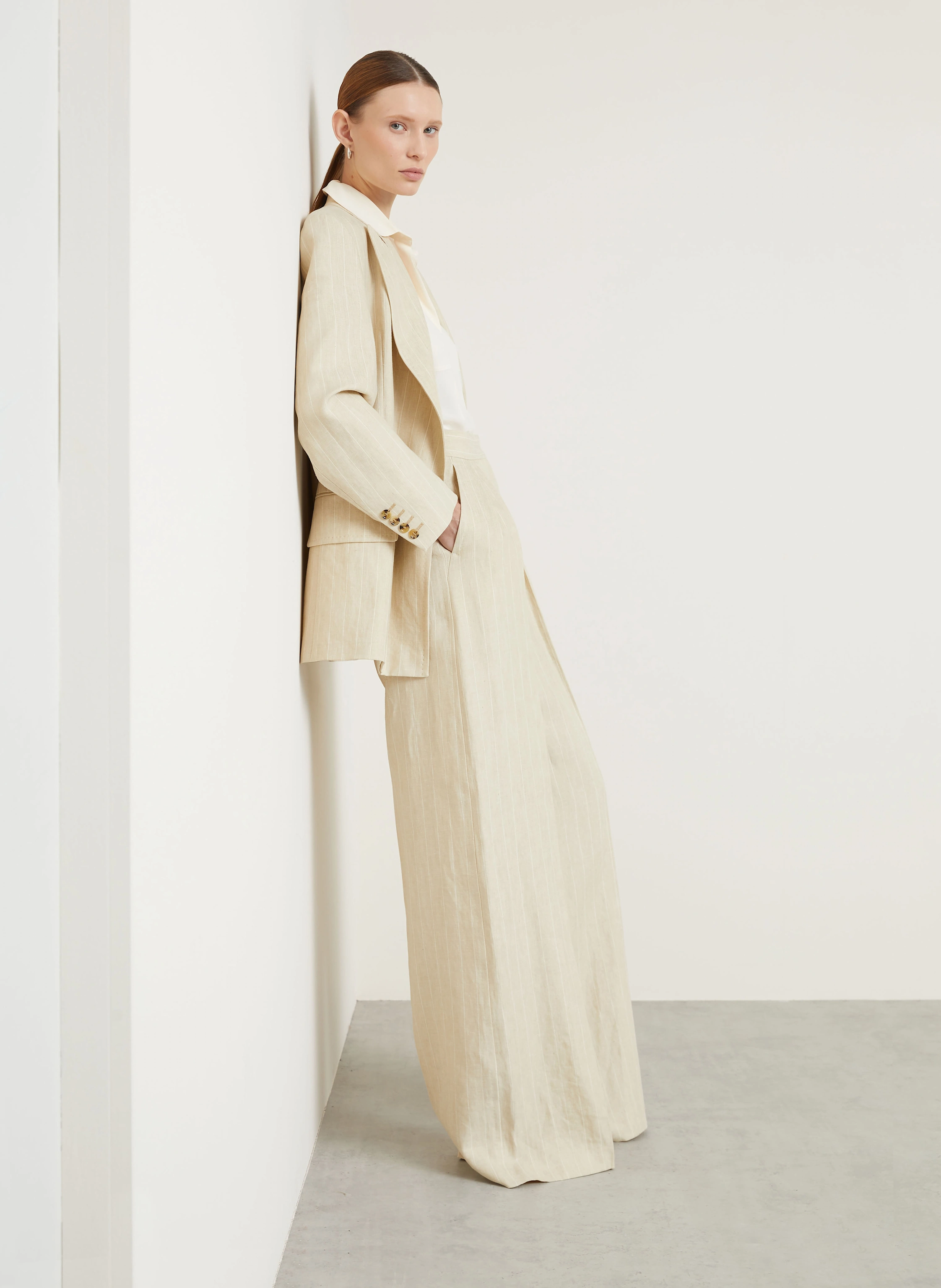Max Mara Marlenehose RAUCHE aus Leinen