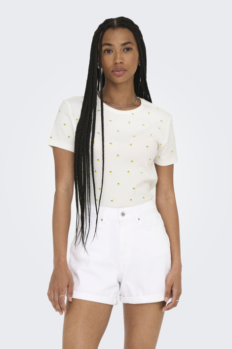 Only witte dames t-shirt