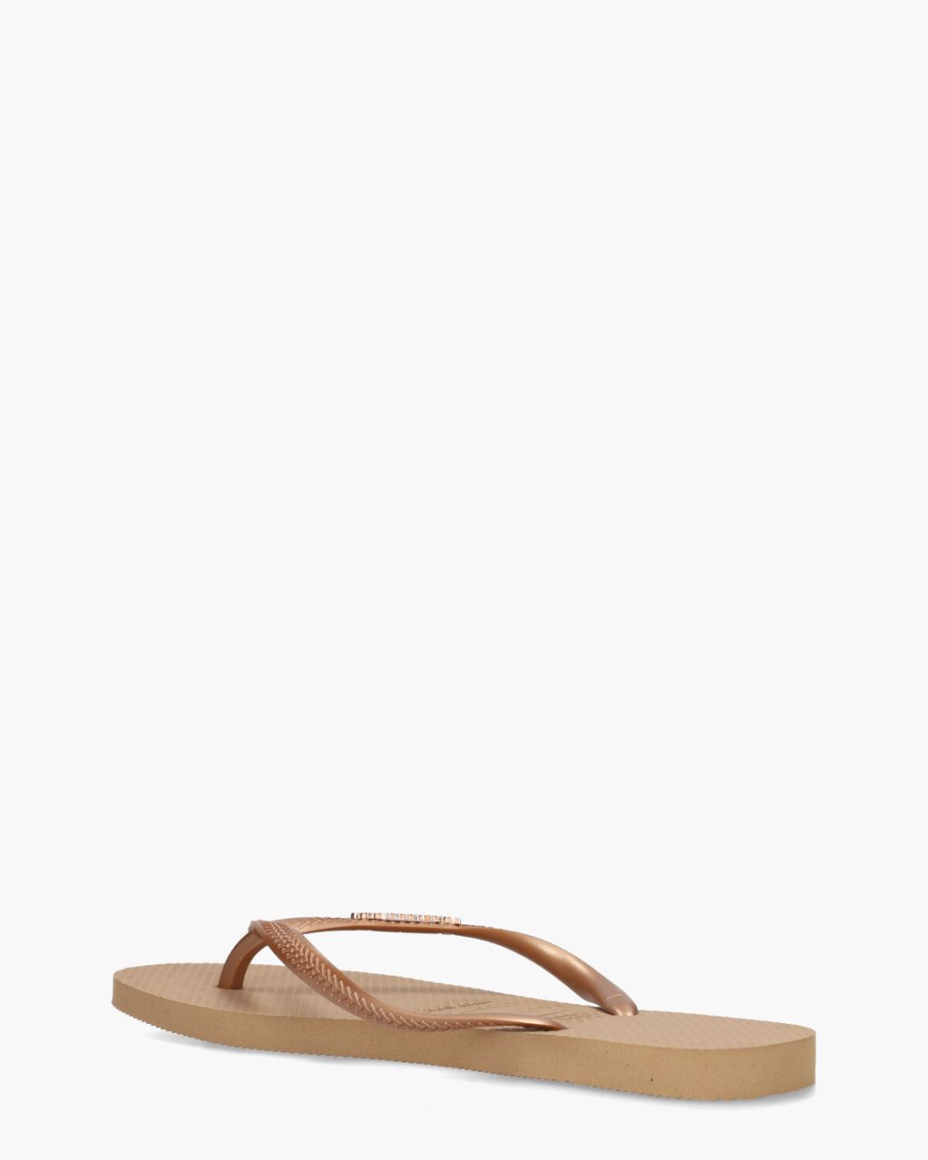 Havaianas Slim Logo Metallic Roségoud Damesslippers