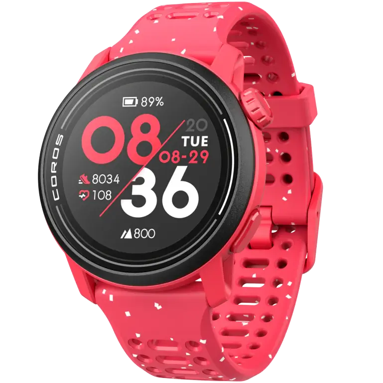 Coros Pace 3 GPS Sporthorloge Silicone Rood