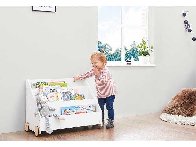 Pinolino Bücherregal Lasse Kinder-Bücherregal mit Rollen