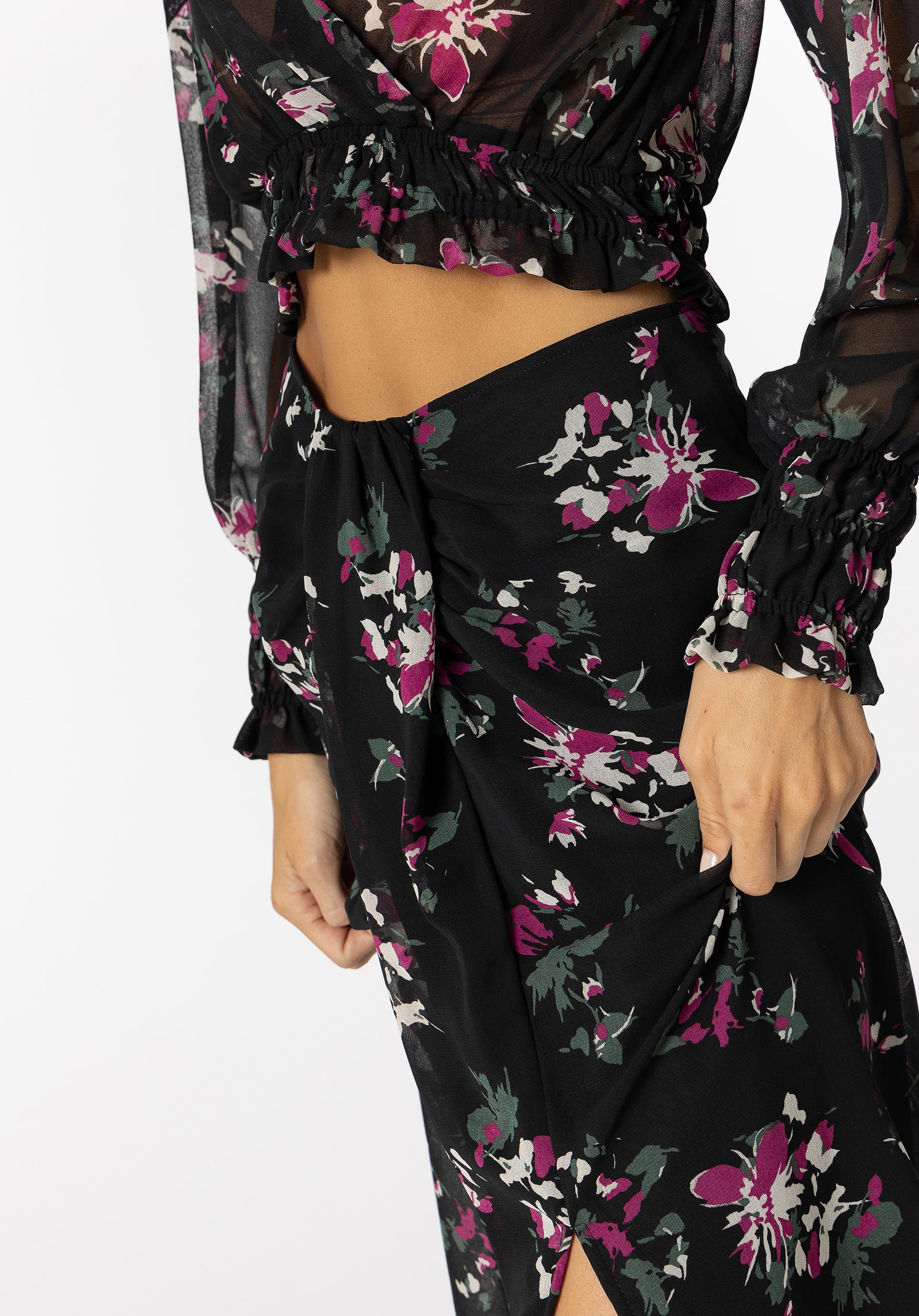 Saia Midi Estampada